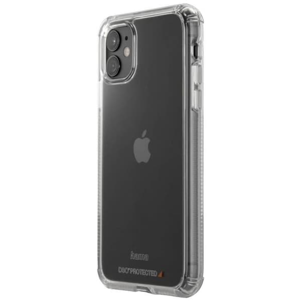 Hama Extreme Protect Apple iPhone 11 transparent stöttåligt bakskal, induktionsladdning
