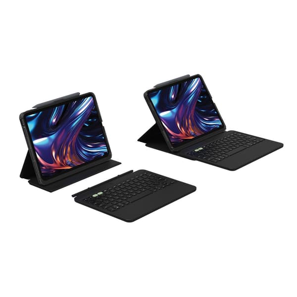 ZAGG iPad Pro 11 (M4) Etui Med tastatur Pro Keys 2 Nordic Layout Svart