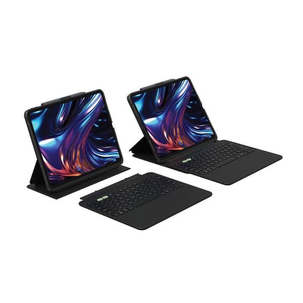 ZAGG iPad Pro 13 (M4) Kotelo Näppäimistöllä Pro Keys 2 Nordic Layout Musta