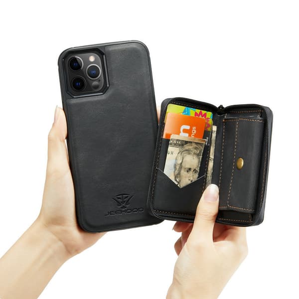 INF Magnetisk plånboksfodral med korthållare för iPhone 15-serien iPhone 15 Pro