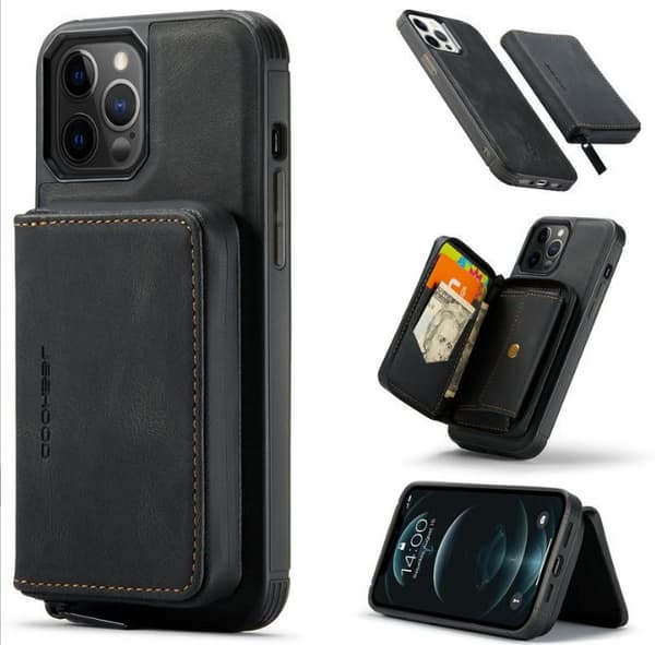 INF Magnetisk plånboksfodral med korthållare för iPhone 15-serien iPhone 15 Pro