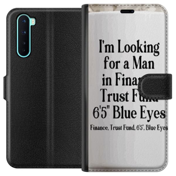 OnePlus Nord Lompakkokotelo Etsin miestä talousalalta 6'5" kokoinen luottorahasto, siniset silmät