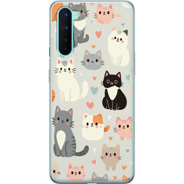 OnePlus Nord Gennemsigtig cover Katte