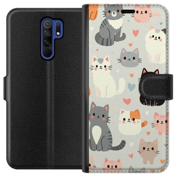 Xiaomi Redmi 9 Lommeboketui Katter