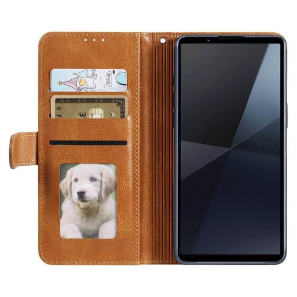 Tegnebogscover 6-kort Sony Xperia 10 VI - Brun