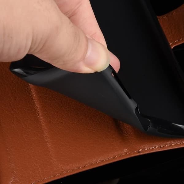 Fodral till Xiaomi Redmi 9C med 3 kortplatser och 1 plånboksficka - Brun
