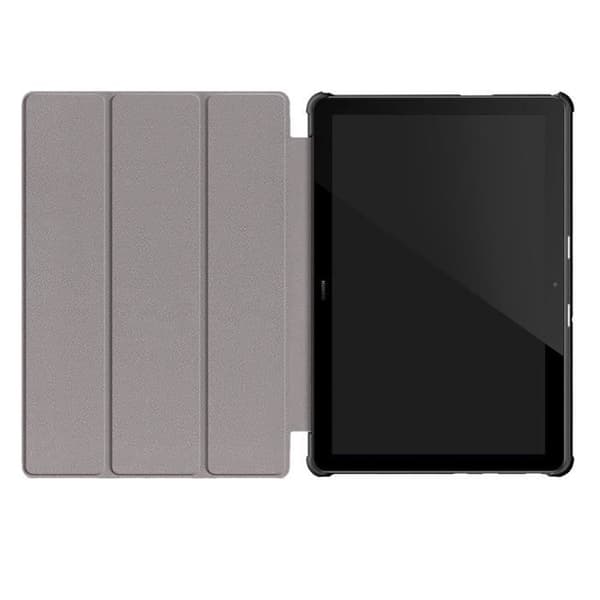 Huawei MediaPad T5 10-fodral, med stötsäkert stativ Skyddsfodral Huawei MediaPad T5 10 (10,1") surfplatta - svart