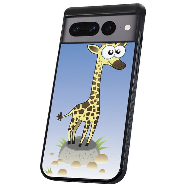 Google Pixel 8A - Skal/Mobilskal Tecknad Giraff