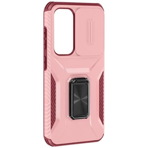 Fodral till Samsung Galaxy S24 - AVIZAR - Ring Support Camera Cover - Fuchsia