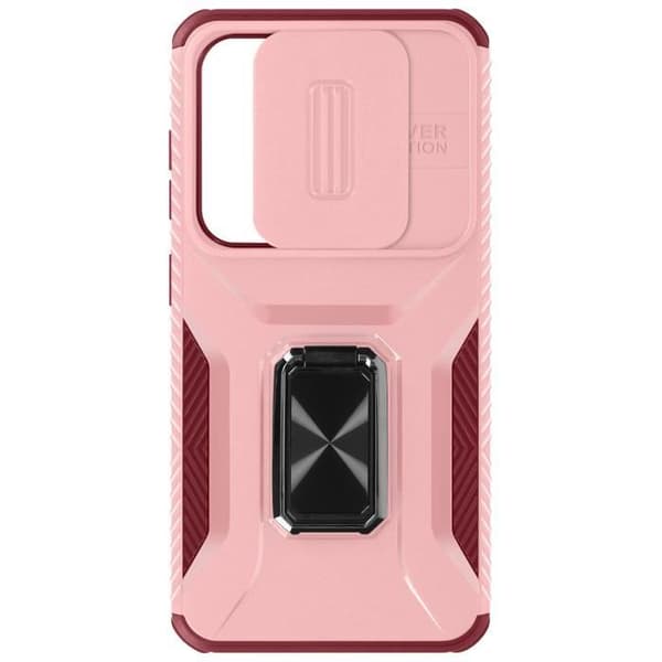 Fodral till Samsung Galaxy S24 - AVIZAR - Ring Support Camera Cover - Fuchsia