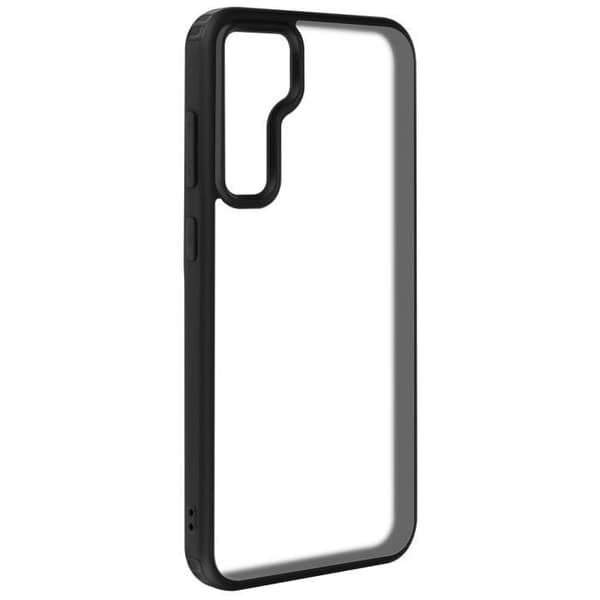 Fodral till Samsung S24 Hård Stötsäker hörn Frostad Baksida Vit / Svart