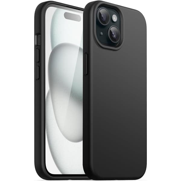 iPhone 15 Plus mat sort etui