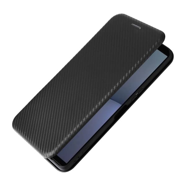 SKALO Sony Xperia 1 VI Carbon Fiber Plånboksfodral - Svart