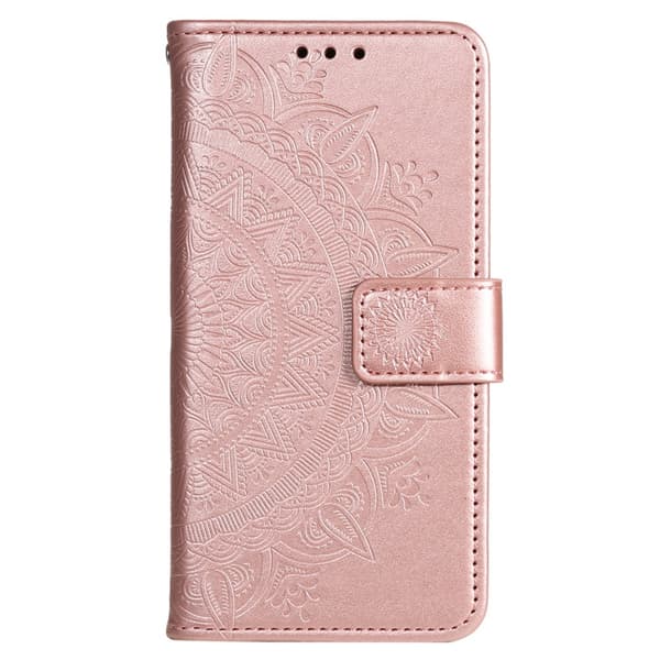 SKALO Sony Xperia 10 VI Mandala Plånboksfodral - Roséguld