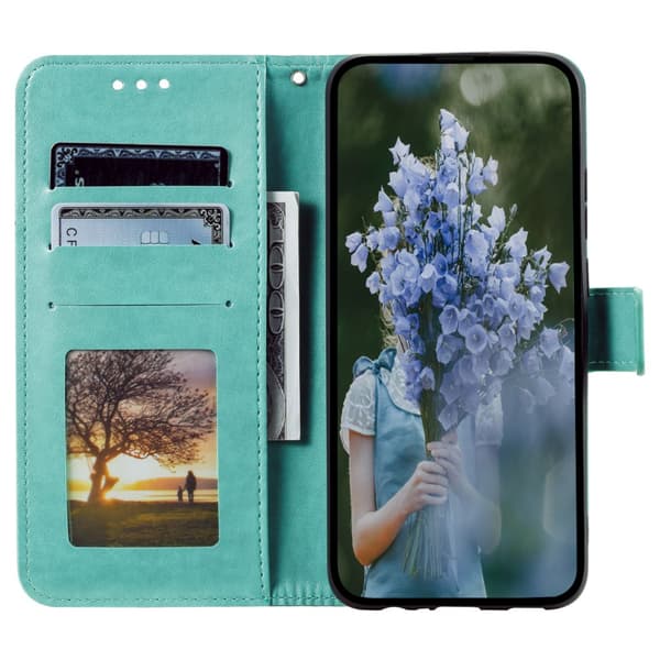 SKALO Sony Xperia 1 VI Mandala lompakkokotelo - Turkoosi