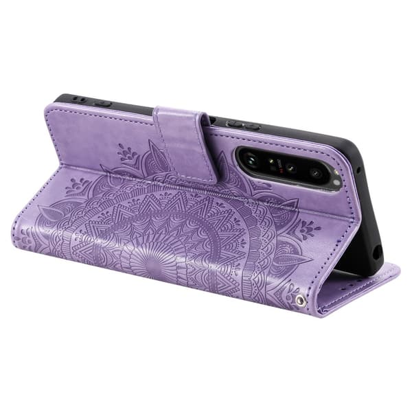 SKALO Sony Xperia 1 VI Mandala Flip Cover - Lilla