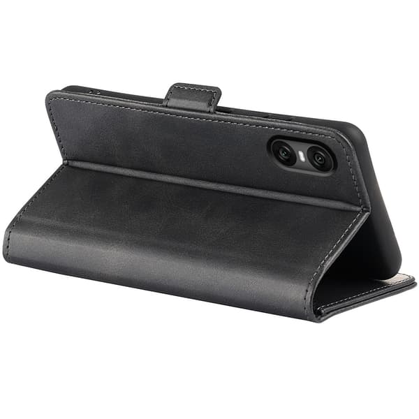 SKALO Sony Xperia 10 VI Premium Cut Plånboksfodral - Svart
