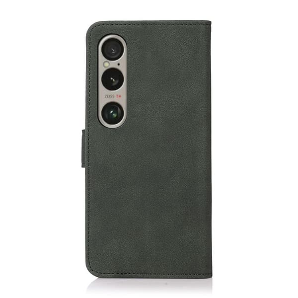 SKALO Sony Xperia 1 VI KHAZNEH Plånboksfodral i PU-Läder - Grön