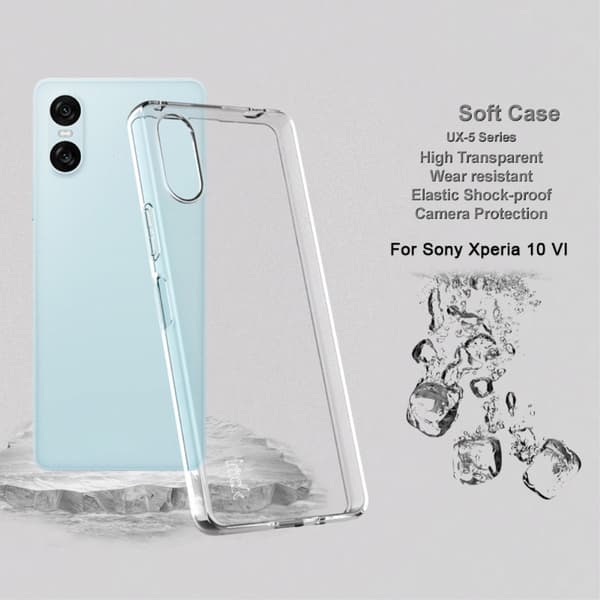 Sony Xperia 10 VI IMAK UX-5 Series TPU-kuori - Läpinäkyvä