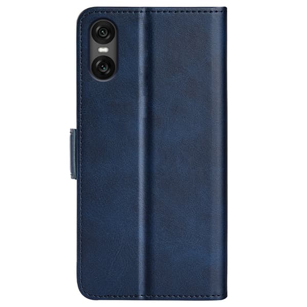 SKALO Sony Xperia 10 VI Premium Cut Lompakkokotelo - Sininen