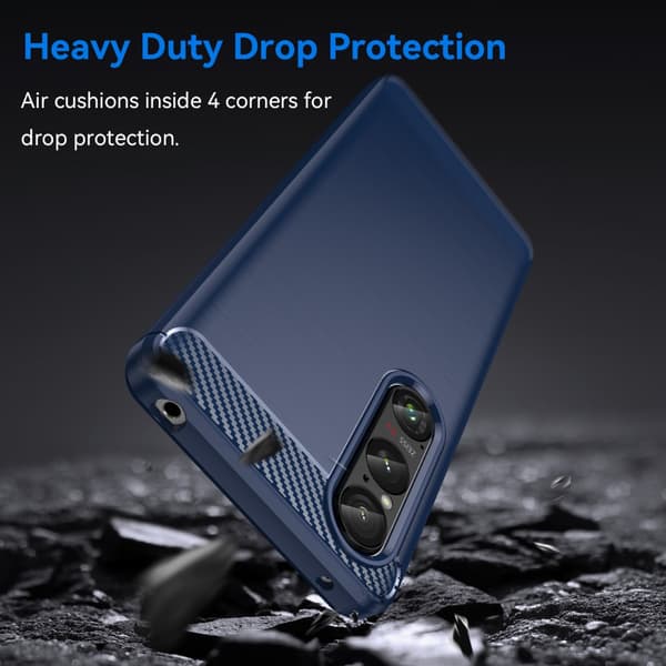 SKALO Sony Xperia 1 VI Armor Carbon Stöttåligt TPU-skal