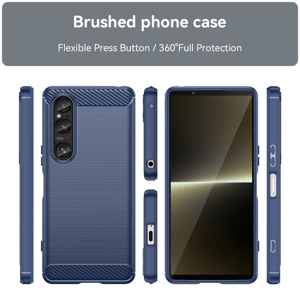 SKALO Sony Xperia 1 VI Armor Carbon Stöttåligt TPU-skal