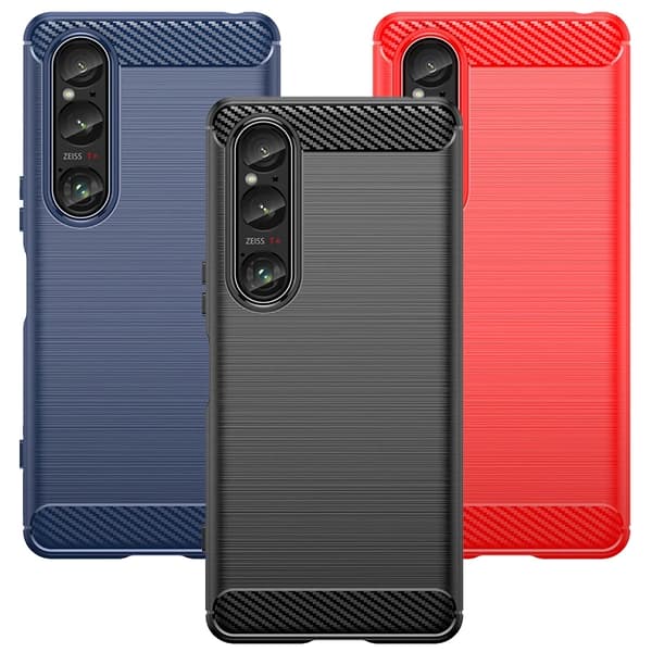 SKALO Sony Xperia 1 VI Armor Carbon Stöttåligt TPU-skal