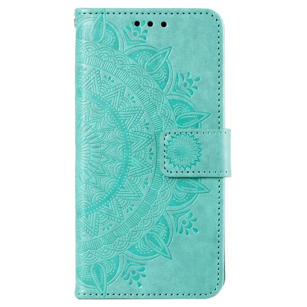 SKALO Sony Xperia 10 VI Mandala lompakkokotelo - Turkoosi