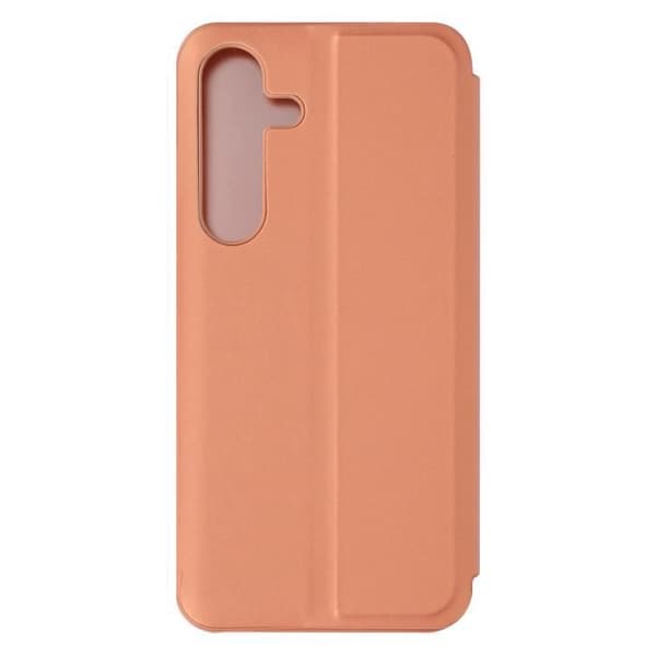 Etui för Samsung Galaxy S24 - AVIZAR - Lock med spegeleffekt Stöd Ställning - Aprikos Crush