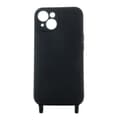 Miniatyrbillede 2 af 6: Silikoneetui med mobilstropholder til Samsung Galaxy A05s - Sort
