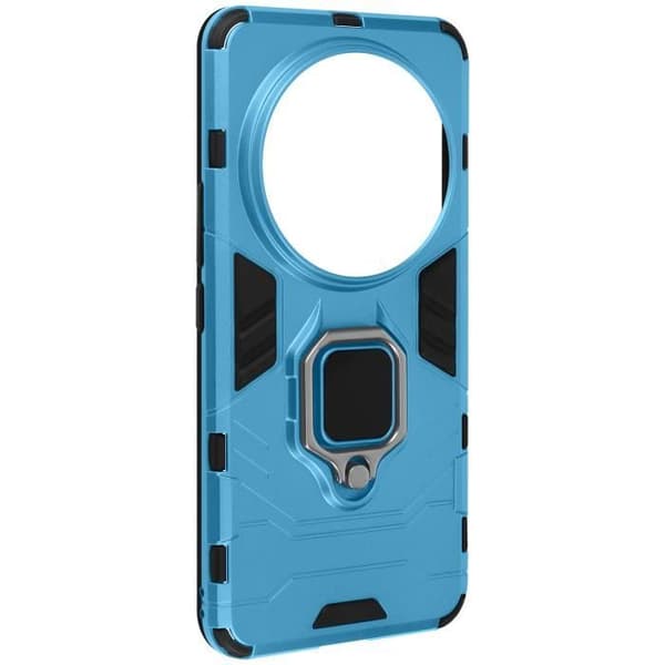 Fodral för Xiaomi 14 Ultra Ring Support Bi-material Stötsäker ljusblå