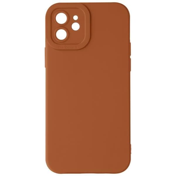 Skal till iPhone 11 - AVIZAR - Matt silikon - Förstärkt kameraskydd - Brun