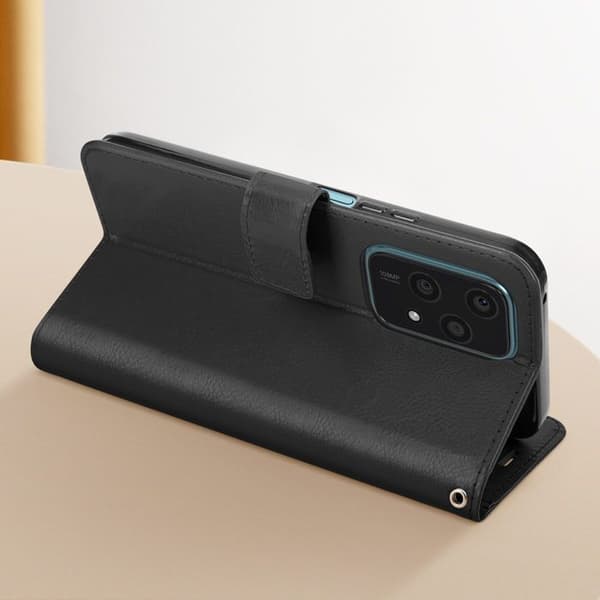 Plånboksfodral till Honor 200 Lite - MAYAXESS - Svart - Funktion för stativ och handledsrem