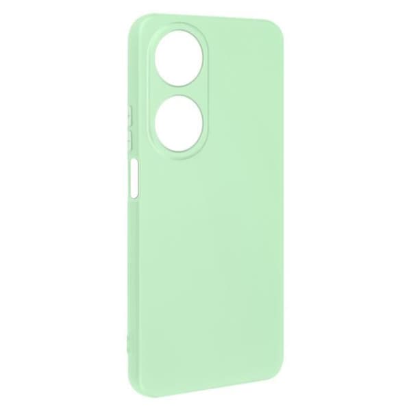 Fodral för Honor 90 Smart - AVIZAR - Silikon Soft-touch finish - Ljusgrön - Handledsrem ingår