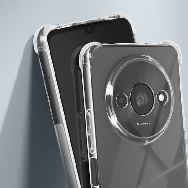 Fodral till Xiaomi Redmi A3 - AVIZAR - Silikonhörn Bumper Stötsäker Transparent