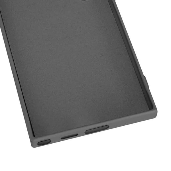 Fodral till Samsung Galaxy S24 Ultra - AVIZAR - Svart - Flexibel silikonringhållare