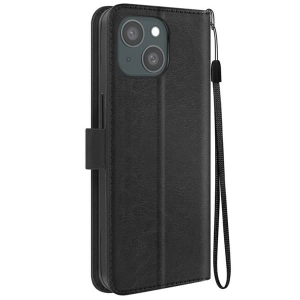 Fodral till iPhone 15 - MAYAXESS - Plånboksställ Funktion - Svart