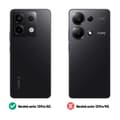 Miniatyrbild 4 av 4: Fodral till Redmi Note 13 Pro 5G - MAYAXESS - Plånboksställ och handledsrem - Röd