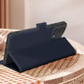 Miniatyrbild 3 av 4: AVIZAR Fodral för Motorola Moto G24 och G04 - Slim Midnight Blue Design - Korthållare och videostöd