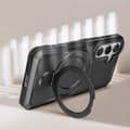 Miniatyrbild 4 av 4: Fodral till Samsung Galaxy S24 - AVIZAR - Svart Stötsäker Bi-Material Support Ring