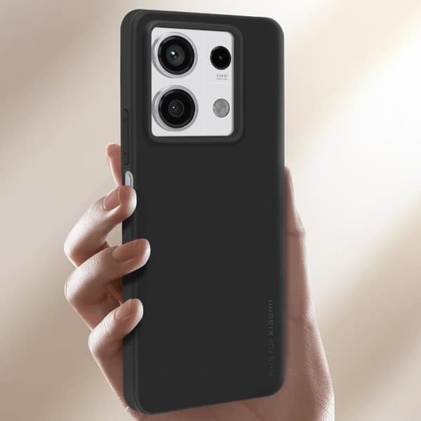 Fodral till Xiaomi Redmi Note 13 5G Silicone Mate Soft Touch Made for Xiaomi Black