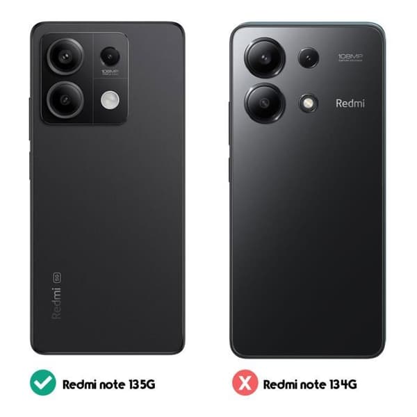 Fodral till Xiaomi Redmi Note 13 5G Silicone Mate Soft Touch Made for Xiaomi Black