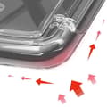 Miniatyrbild 4 av 4: Fodral till Samsung Galaxy S24 Stötsäker hårda upphöjda kanter Forcell Transparent