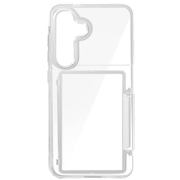 Fodral till Samsung Galaxy S24 Stötsäker hårda upphöjda kanter Forcell Transparent