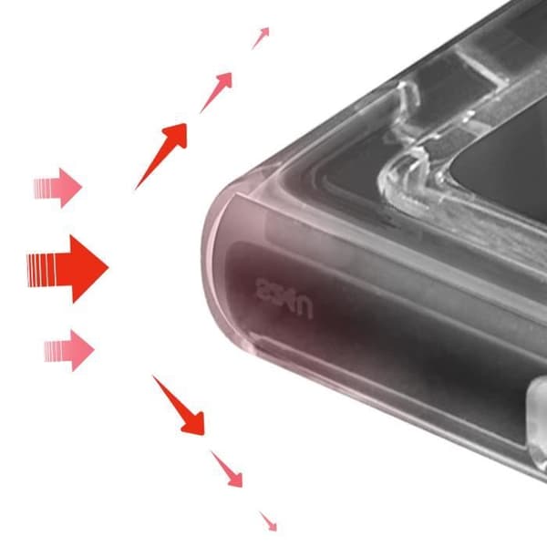 Fodral till Samsung Galaxy S24 Ultra Stötsäkert, styva upphöjda kanter Forcell Transparent