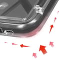 Miniatyrbild 4 av 4: Fodral till iPhone 15 Stötsäkert, styva upphöjda kanter Forcell Transparent