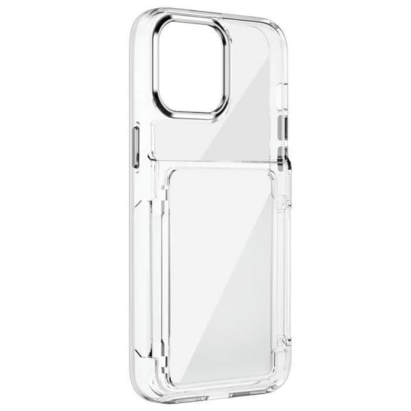 Fodral till iPhone 15 Stötsäkert, styva upphöjda kanter Forcell Transparent