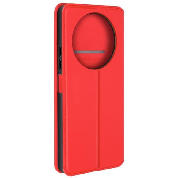 Fodral till Xiaomi Redmi A3 - AVIZAR - Flip-korthållare och videostöd - Röd