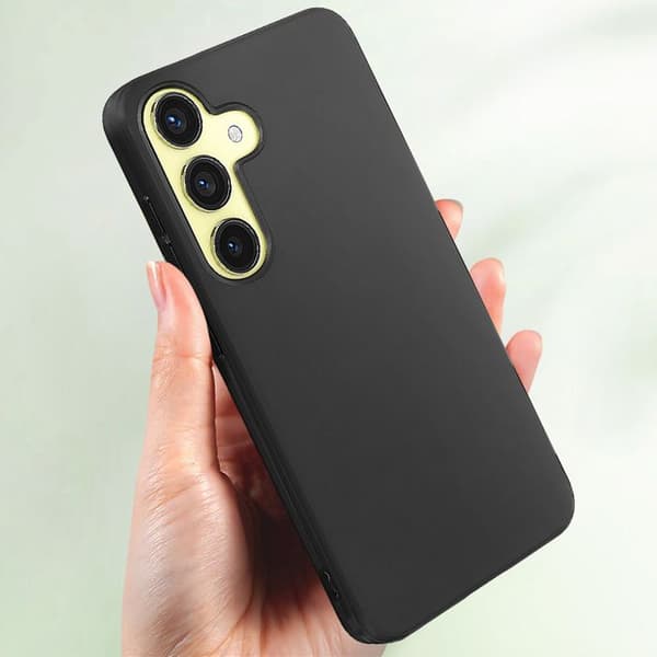 Mobilskal - MAYAXESS - Samsung Galaxy A35 - Mjuk silikon - Svart - Stötabsorberande skydd