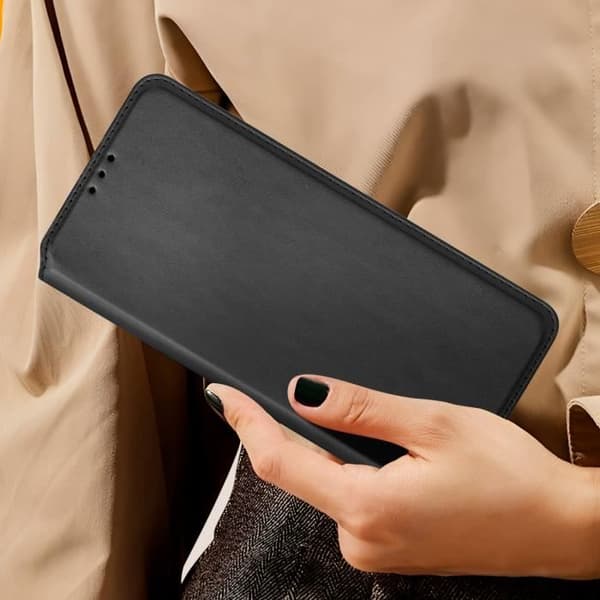 Fodral till Xiaomi Redmi A3 - AVIZAR - Vändkortshållare och videostöd - Svart